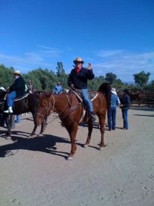 Horseback riding is available for walking holidays along the Monterey Bay